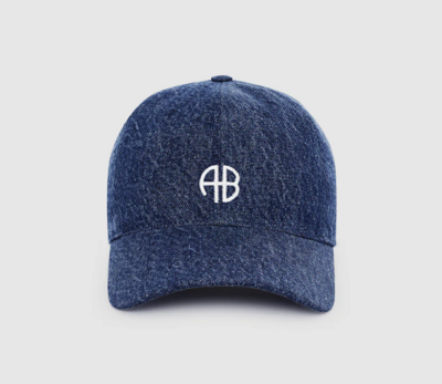 ANINE BING Gorra de béisbol Jeremy índigo limpio